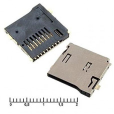 Держатель карты памяти RUICHI micro-SD SMD 9pin ejector, 9 контактов