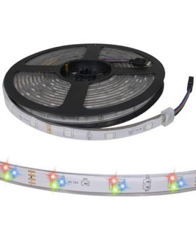 Светодиодная лента RUICHI, 5050, 150 LED, IP68, 12 В, RGB, катушка 5 м (цены указаны за 1 м)