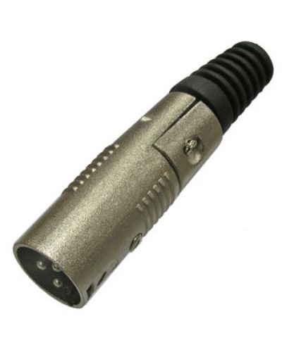 Разъём микрофонный XLR RUICHI JD-357/AUD-71, вилка 3-х полюсное