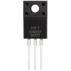 10N65, полевой транзистор (MOSFET) HXY, N-канал, 650 В, 10 А, 1.05 Ом, 32 нКл, корпус TO-220F