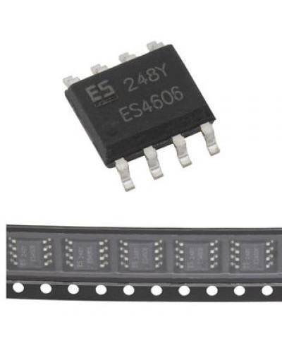 AO4606 Elecsuper полевой транзистор (MOSFET) N+P, 30 В / -30 В, 7.5 А / -4.6 А, 22 мОм, 5.2 нКл,  SOP-8