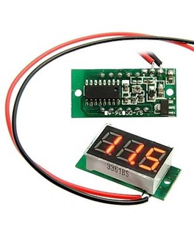 Вольтметр RUICHI 3-Digit module красный LED (4.5-30V), цифровой