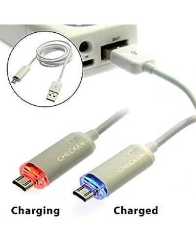 USB to MicroUSB Red/Blue LED cheker