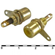 Разъём RCA RUICHI 7-0234Y GOLD/RS-115G, 50 В