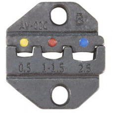 Матрица для обжимного инструмента FASEN SN-01C, 8х26х29 мм, сечение провода 0.5; 1.0-1.5; 2.5 мм2 (23-13AWG), углеродистая сталь