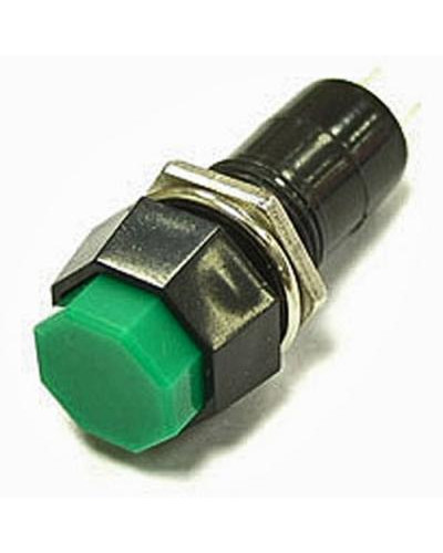 Кнопочный переключатель RUICHI PBS-14B, OFF-(ON), зелёный