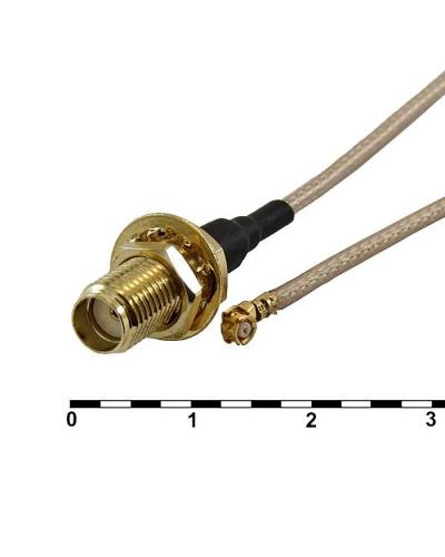 Разъём высокочастотный RUICHI UFL-F/SMA-F JV-003+O 13CM, длина 13 см