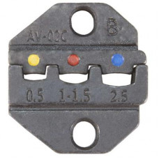 Матрица для обжимного инструмента FASEN SN-01C, 8х26х29 мм, сечение провода 0.5; 1.0-1.5; 2.5 мм2 (23-13AWG), углеродистая сталь