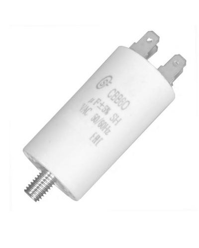 CBB60 8uF 450V SCREW SAIFU пусковой конденсатор 8 мкФ, 450 В, 4 клеммы, винтовое     крепление