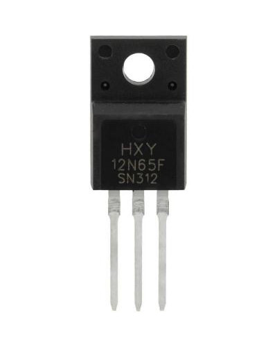 12N65, полевой транзистор (MOSFET) HXY, N-канал, 650 В, 12 А, 0.8 Ом, 40 нКл, корпус TO-220F