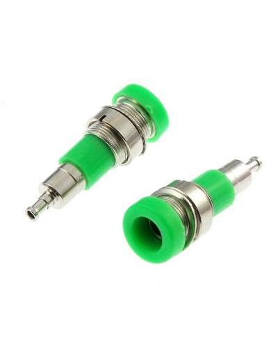 Гнездо RUICHI Z010 4 мм panel jack зелёный, на панель под пайку