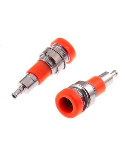 Гнездо RUICHI Z010 4 мм panel jack красный, на панель под пайку