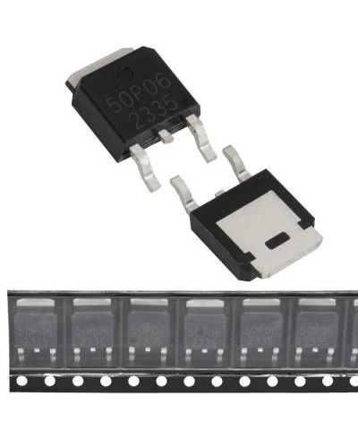 AOD409 HXY полевой транзистор (MOSFET), P-канал, -60 В, -50 А, 24 мОм, 25 нКл, TO-252 (DPAK)