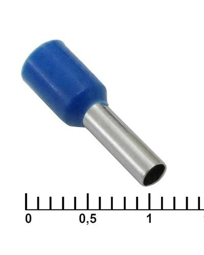 Наконечник на кабель RUICHI DN02508, синий, 2.2x8 мм, 2.5 мм2