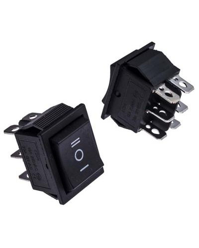 Клавишный переключатель RUICHI KCD4-203-C6-B/6P, ON-OFF-ON