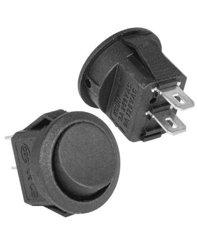 Клавишный переключатель RUICHI KCD5-101-3-C1-B/2P, ON-OFF, 2 контакта, черный