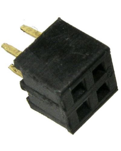 Гнездо для плат 2.00 мм RUICHI PBD2-4 (PBD2-2x2) 2.00 мм, 4 контакта
