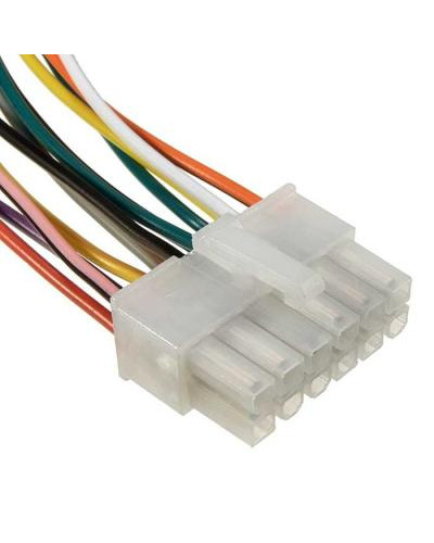 Межплатный кабель питания (вилка) типа Mini-Fit RUICHI 2x6, AWG20, 0,3 м