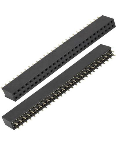 Гнездо для плат CONNFLY DS1023-2x27S21, 54 контакта, шаг 2.54 мм