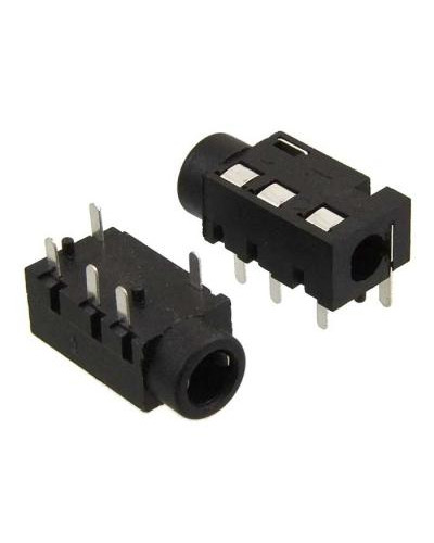 Разъём аудио RUICHI TJ-320 3.5 мм PCB Jack, чёрный