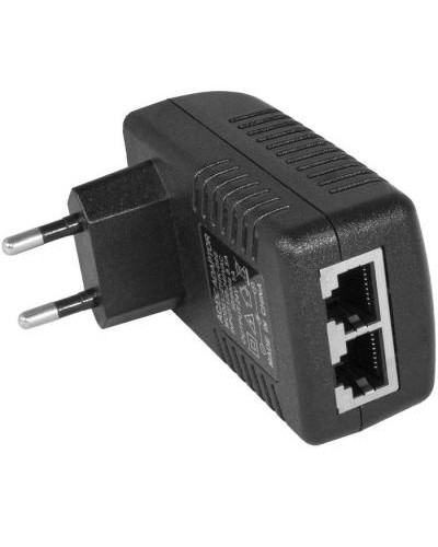 POE-адаптер сетевой RUICHI B002, 2 LAN-порта, 0.5 А, 24 Вт, 220 В, разъем RJ45