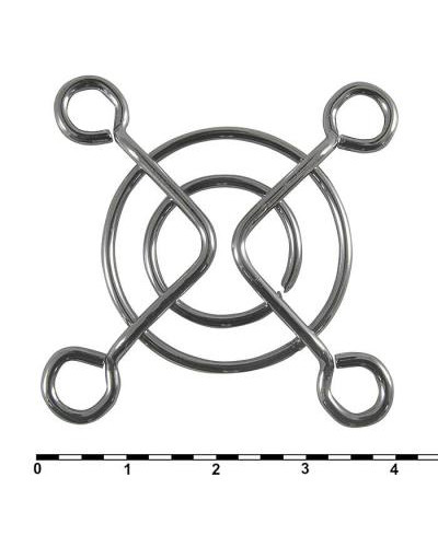 Решетка для осевого вентилятора металлическая RUICHI, 40x40 мм