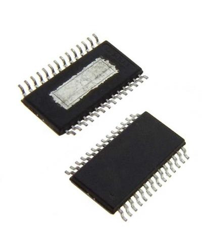 TPA3110D2PWPR, аудио усилитель низкой частоты Texas Instruments, класс D, 2х15 Вт, Speakerguard, корпус HTSSOP-28 EP