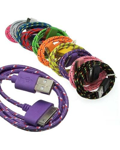 Шнур для мобильных устройств USB RUICHI для iPhone4, круглый, 1 м