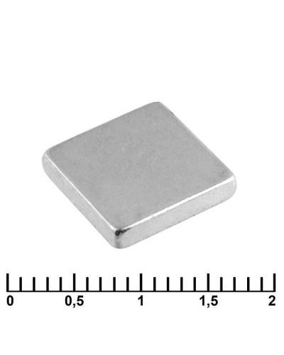 Магнит самарий-кобальтовый RUICHI, 10x10x2 мм, класс N35, квадратный