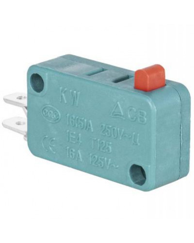 Микропереключатель RUICHI KW3-02-06, 19.8х10.3х27.8 мм, ON-(ON), SPST 2P, 250 В, 5 А, 30 мОм, -25...+85 °C