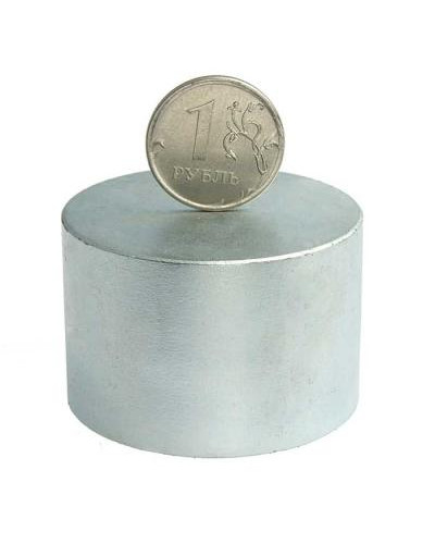 Магнит самарий-кобальтовый дисковый RUICHI, 45x30 мм, класс N35, круглый
