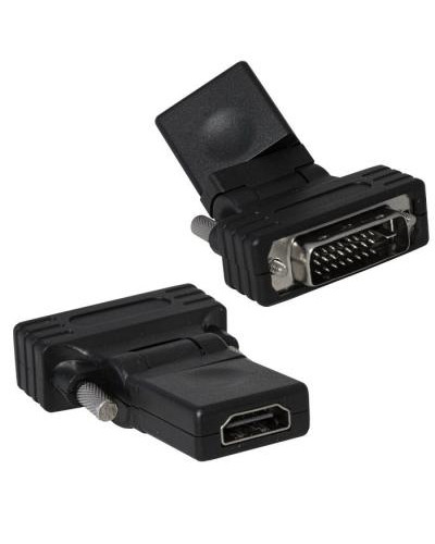 Разъём RUICHI DVI-D(m)-HDMI(f), поворотный