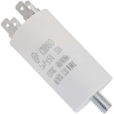 CBB60 2uF 450V SCREW SAIFU пусковой конденсатор 2 мкФ, 450 В, 2 клеммы, винтовое     крепление