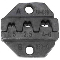 Матрица для обжимного инструмента FASEN AP03B, 10х32х31 мм, сечение провода 1.5; 2.5; 4-6 мм2 (20-14AWG), углеродистая сталь