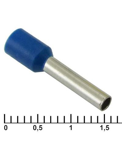Наконечник на кабель RUICHI DN02512, синий, 2.2x12 мм, 2.5 мм2