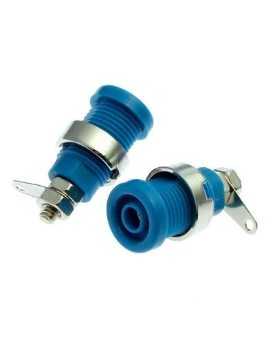 Гнездо RUICHI Z016 4 мм panel jack синий, на панель под пайку