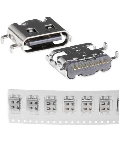 Разъём USB RUICHI USB3.1 TYPE-C 16PF-076, 16 контактов