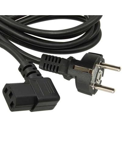 Сетевой шнур RUICHI SCZ, вилка прямая CEE7/7 - гнездо угловое IEC C13, 3 м, 3х0.75 мм2