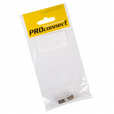 Переходник антенный, (штекер F - штекер TV), (1шт) (пакет) PROconnect