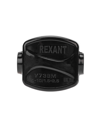Зажим ответвительный У-739М (4-10/1,5-2,5 мм²) IP20 (сжим, орех) REXANT