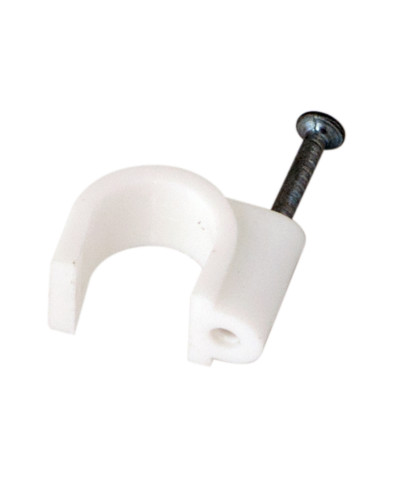 Крепеж кабеля круглый 14 мм, белый (упак. 50 шт)  REXANT