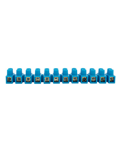 Клеммная винтовая колодка KВ-16 6-16, ток 30 A, полипропилен синий REXANT (10 шт./уп.)