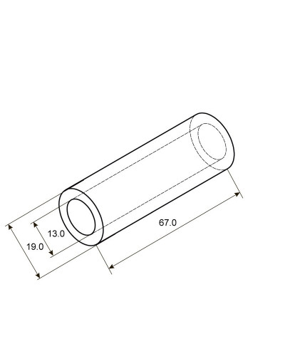 Гильза медная луженая ГМЛ 95-15 (95 мм² - Ø 15 мм) ГОСТ 23469.3-79 (в упак. 2 шт.) REXANT
