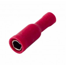 Разъем штекерный изолированный гнездо 4 мм 0.5-1.5 мм² (РШи-м 1.5-4/РШИм 1,25-5-4) красный REXANT