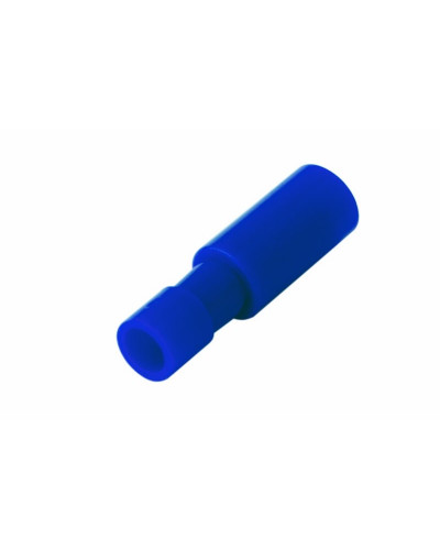 Разъем штекерный полностью изолированный гнездо 4 мм 1.5-2.5 мм² (РШПи-м 2.5-4/РшИмп 2-5-4) синий REXANT