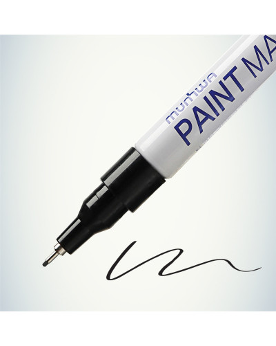 Маркер-краска Extra Fine Paint Marker 1мм, нитрооснова, черный MunHwa