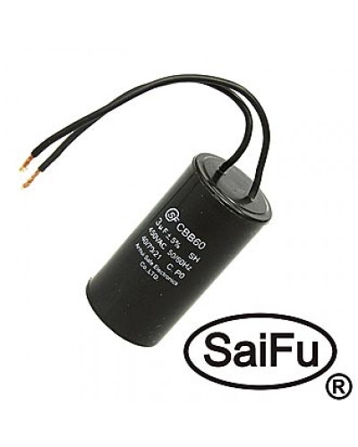 Пусковой конденсатор SAIFU CBB60, 3 мкФ, 450 В, с проводом