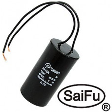 Пусковой конденсатор SAIFU CBB60, 20 мкФ, 450 В, с проводом