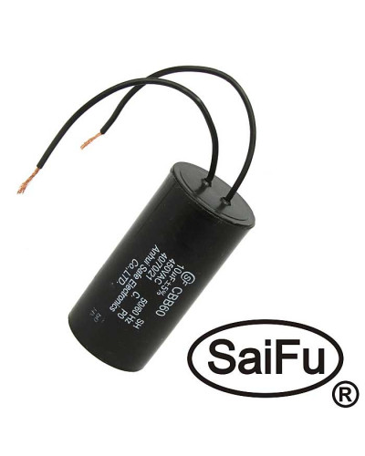 Пусковой конденсатор SAIFU CBB60, 10 мкФ, 450 В, с проводом