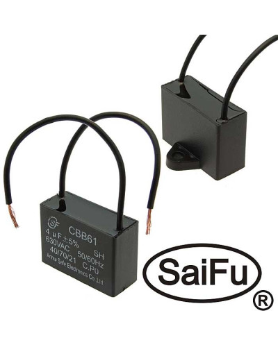 Пусковой конденсатор SAIFU CBB61, 4 мкФ, 630 В